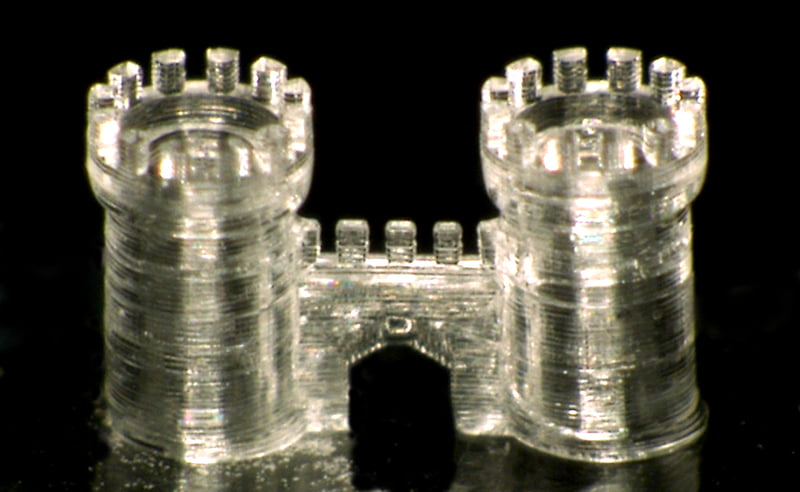 3d printing with glass-castle